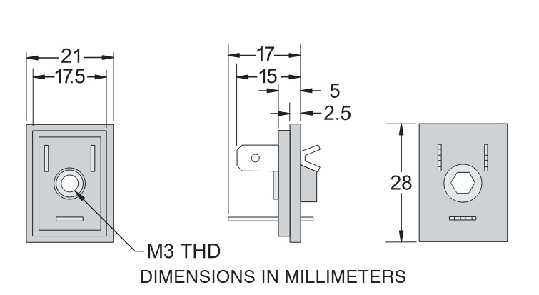 M03010 MINI Male for Molding