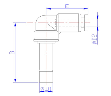 STC ER Elbow Reducer Dimension Diagram